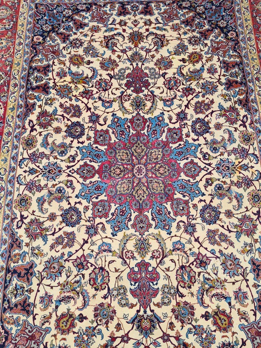 Isfahan Hekmatnejad Carpet, Iran, Shah Period-photo-5