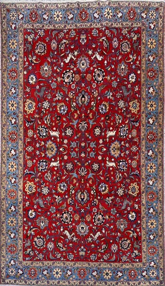 Exceptionnel Tapis Goum, En Laine Kork , Iran. 