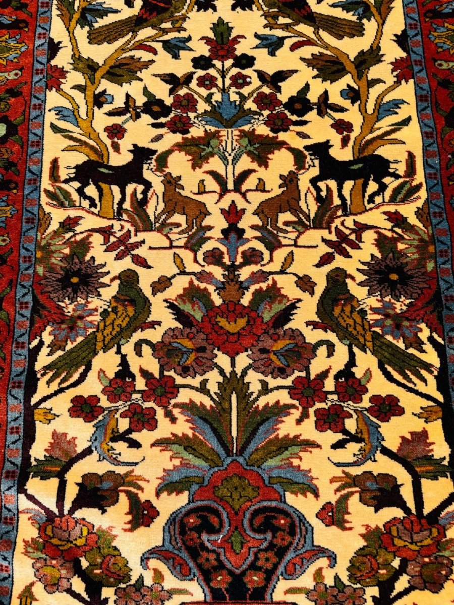 Tapis  Bidjar En Velours De Laine Kork,Iran, XXéme Siécle-photo-3