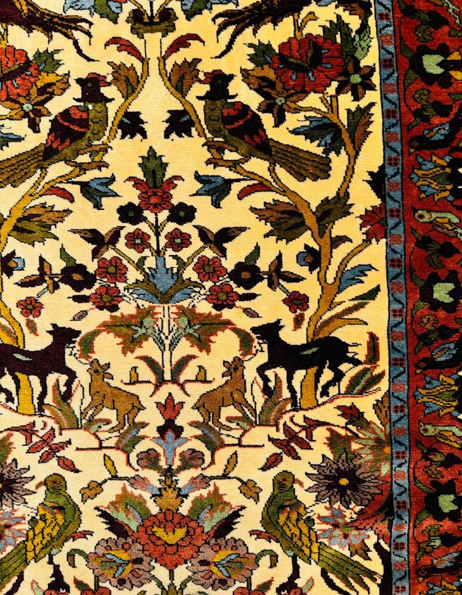 Tapis  Bidjar En Velours De Laine Kork,Iran, XXéme Siécle-photo-3