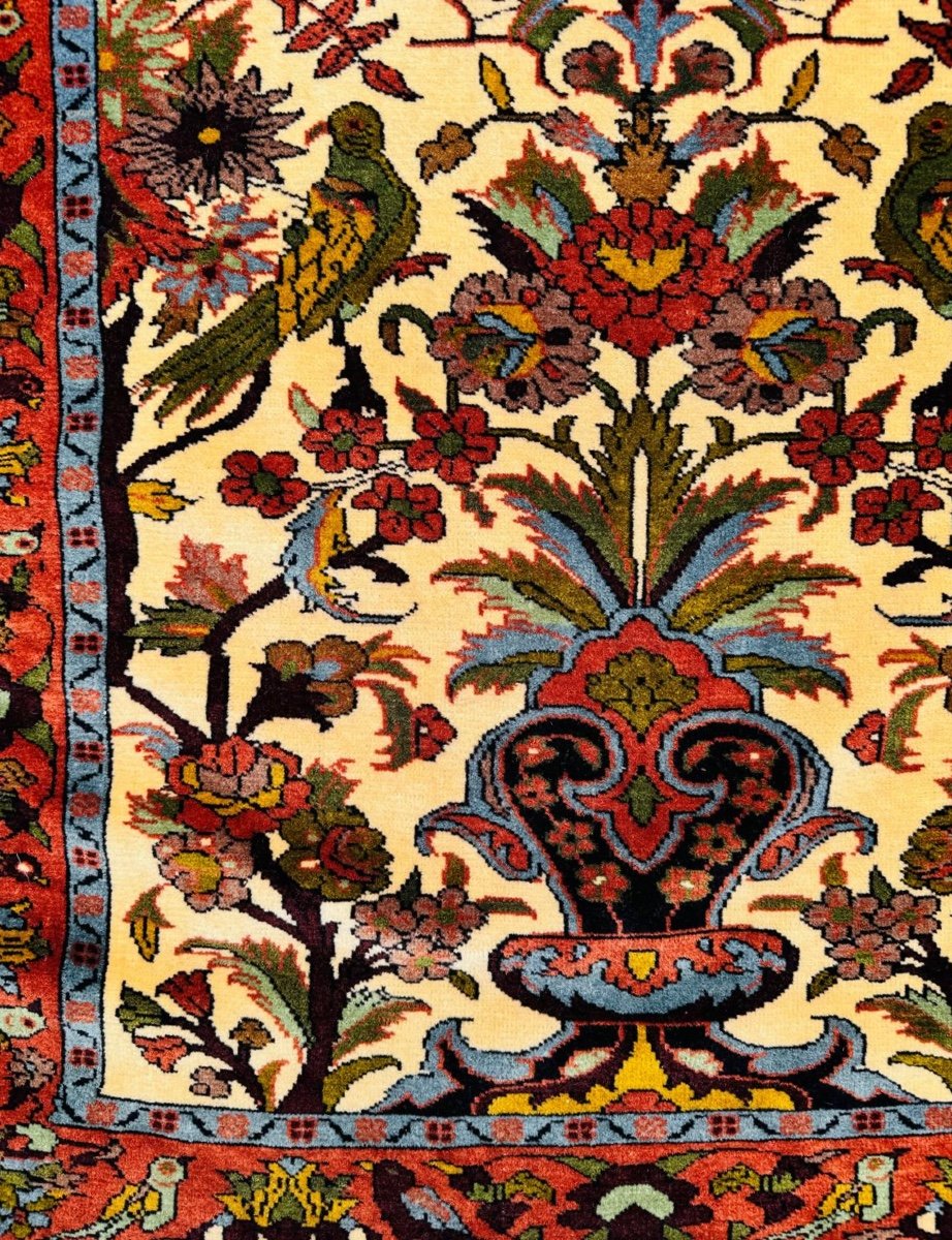 Bidjar Carpet In Wool Velvet, Iran, 20th Century-photo-4