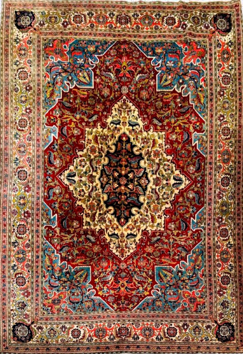 Tapis Tabriz  Hadji Alili , Iran, vers  1920