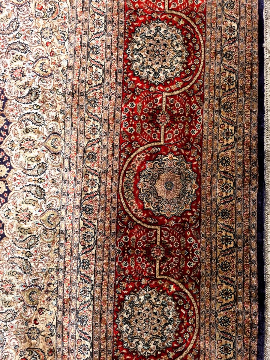 Important Tapis Ghoum En Soie - Iran, Atelier Impérial, Vers 1975-photo-2