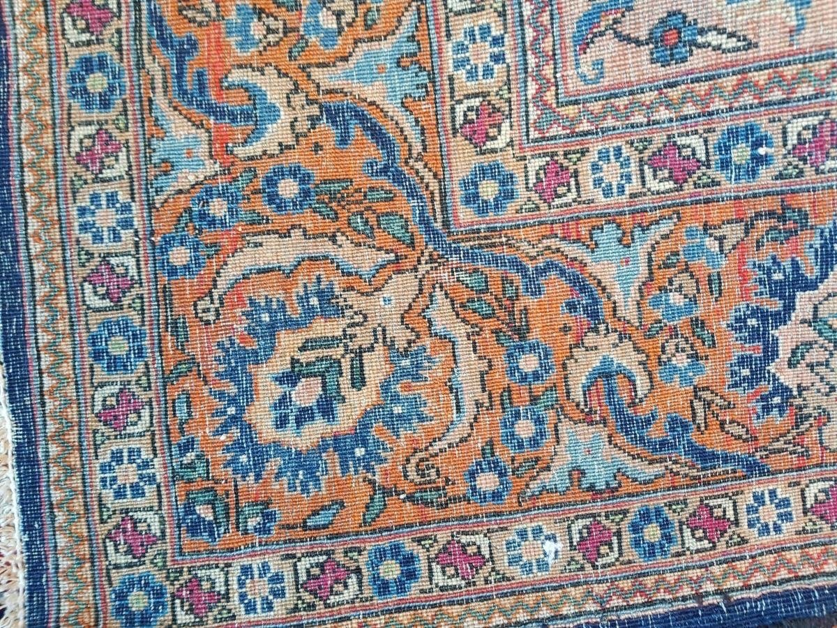 Tapis Kashan Mortachem En Laine, 19ème Siècle-photo-2