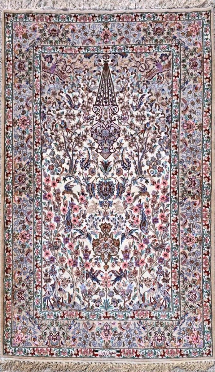 Tapis Ispahan Royal – Signé, Iran, Vers 1965/70