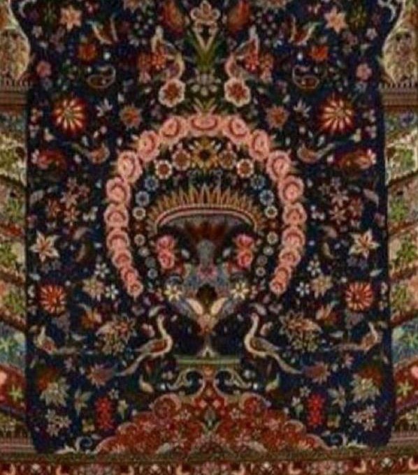 Large Kashan Kork Wool Rug, Iran, Shah Period, 20th Century-photo-2