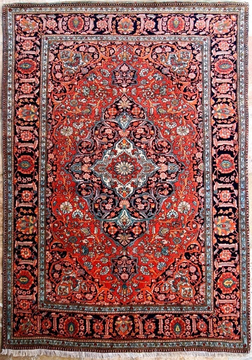 Tapis Kashan Mortachem, Iran, Fin 19e Siècle