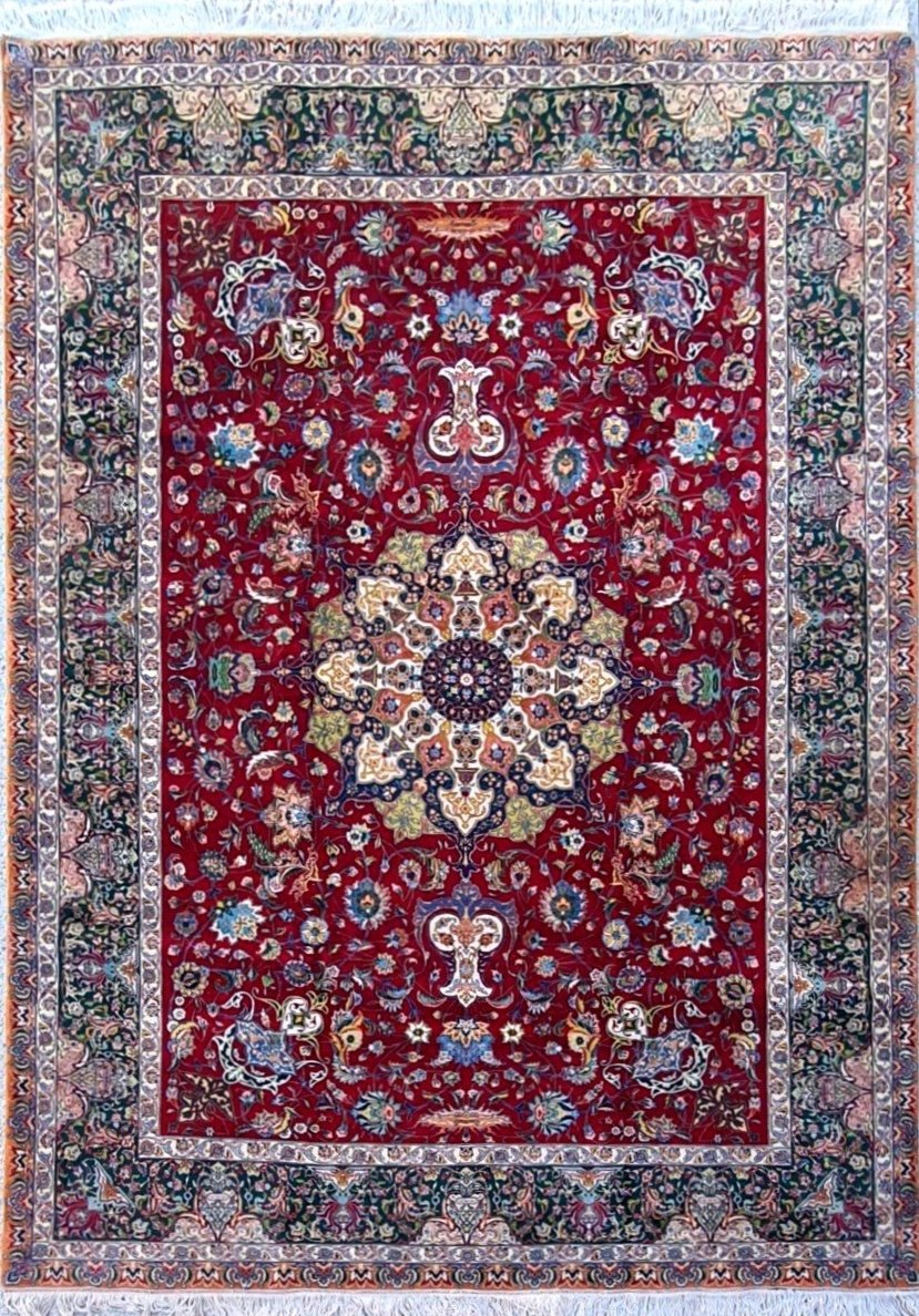 Tapis Tabriz En Laine, Iran, Années 1930