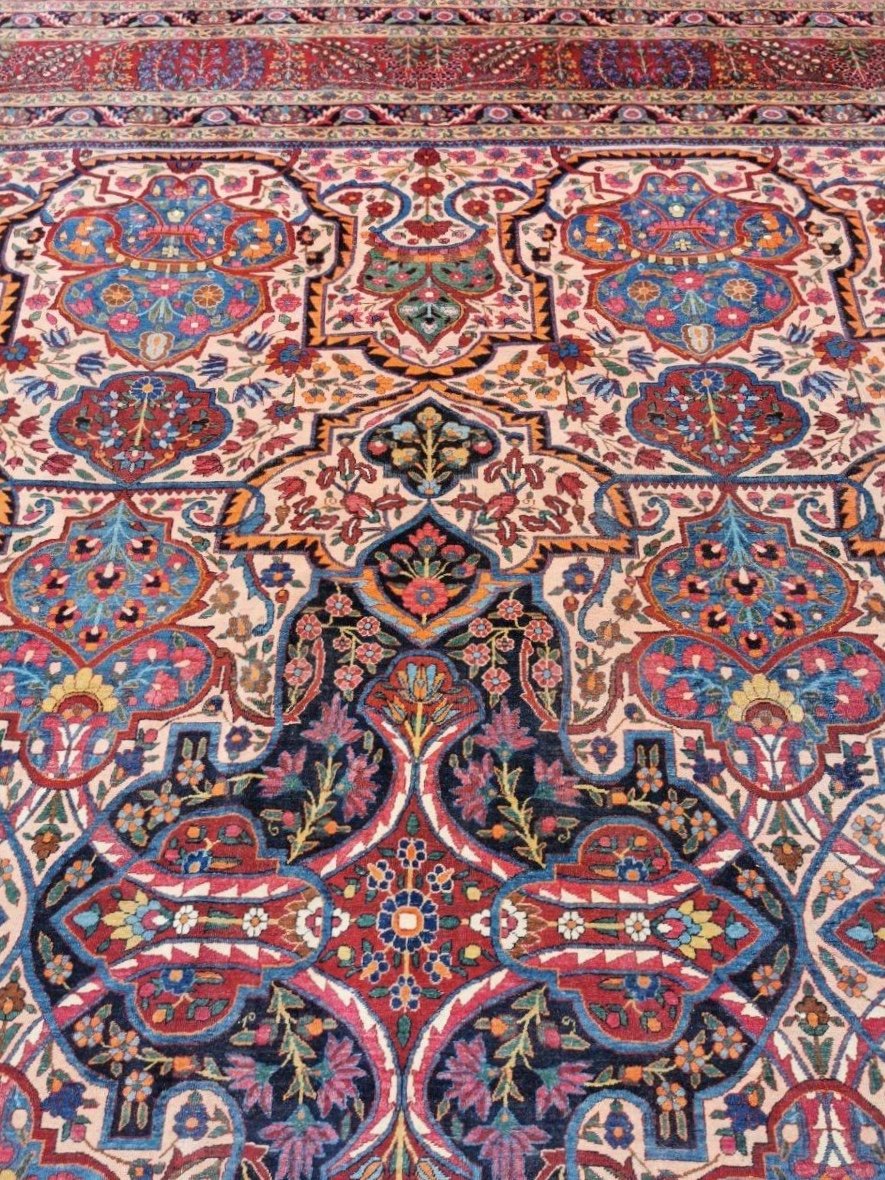 Kashan Manchester Carpet, Pahlavi Dynasty, Late 19th Century-photo-2