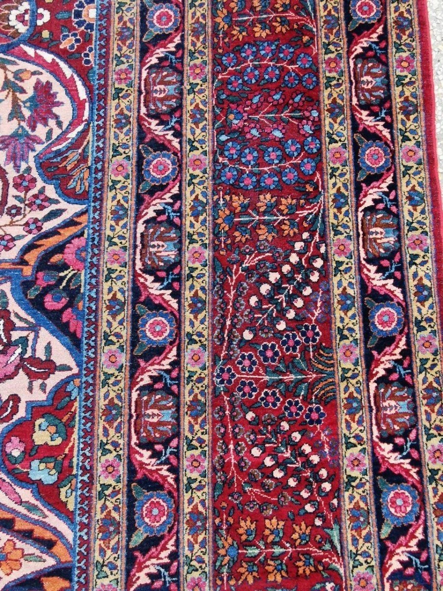 Kashan Manchester Carpet, Pahlavi Dynasty, Late 19th Century-photo-3