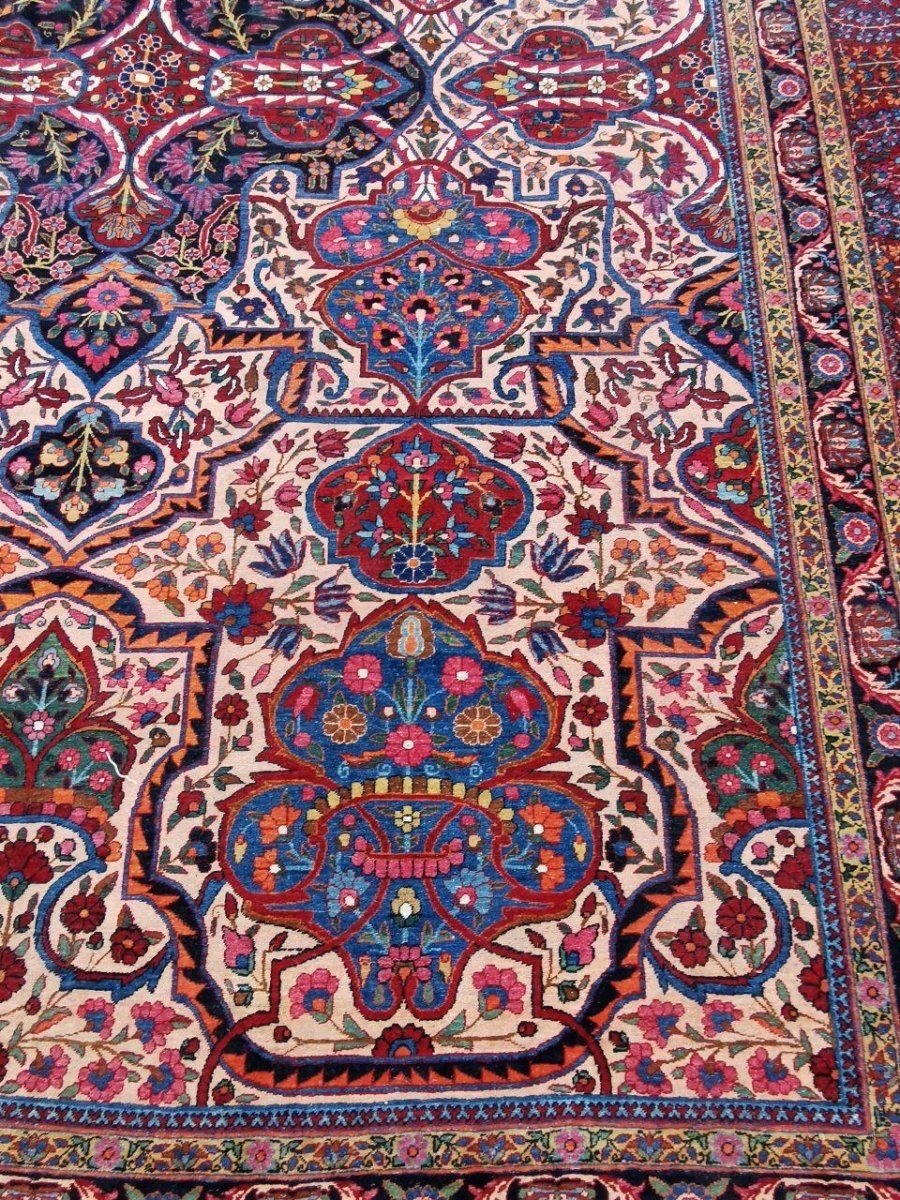 Kashan Manchester Carpet, Pahlavi Dynasty, Late 19th Century-photo-4