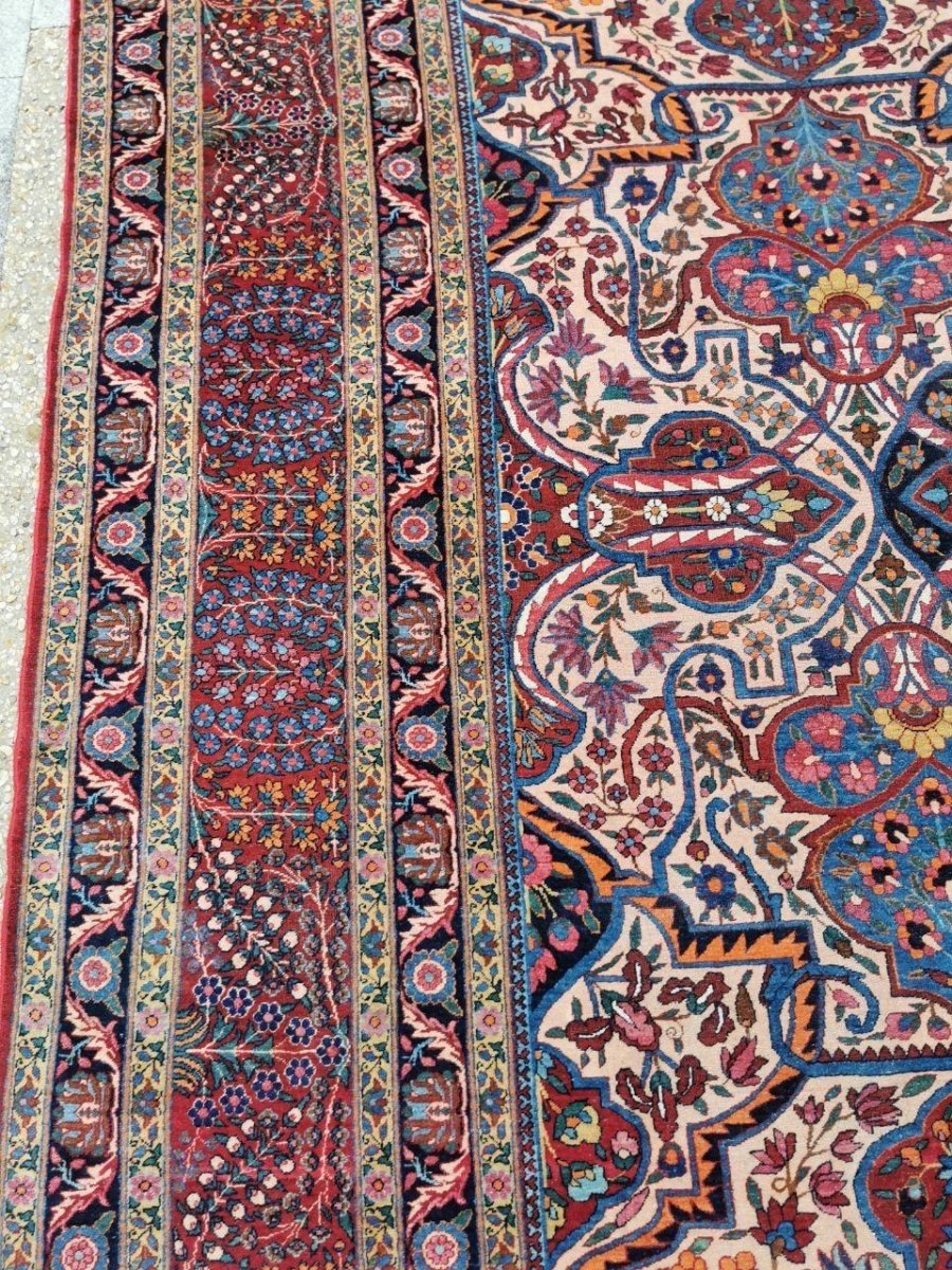 Kashan Manchester Carpet, Pahlavi Dynasty, Late 19th Century-photo-5