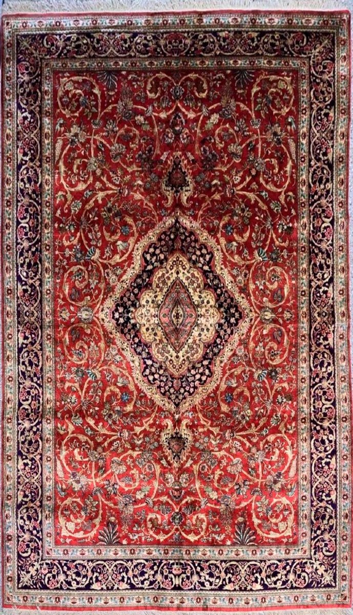 Exceptional Ghoum Silk Rug