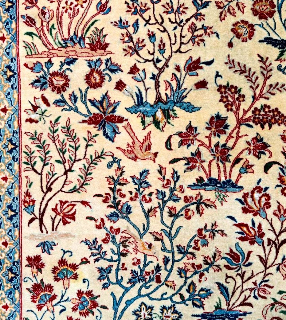 Tapis Ispahan - époque Du Shah, Iran, Vers 1970-photo-5