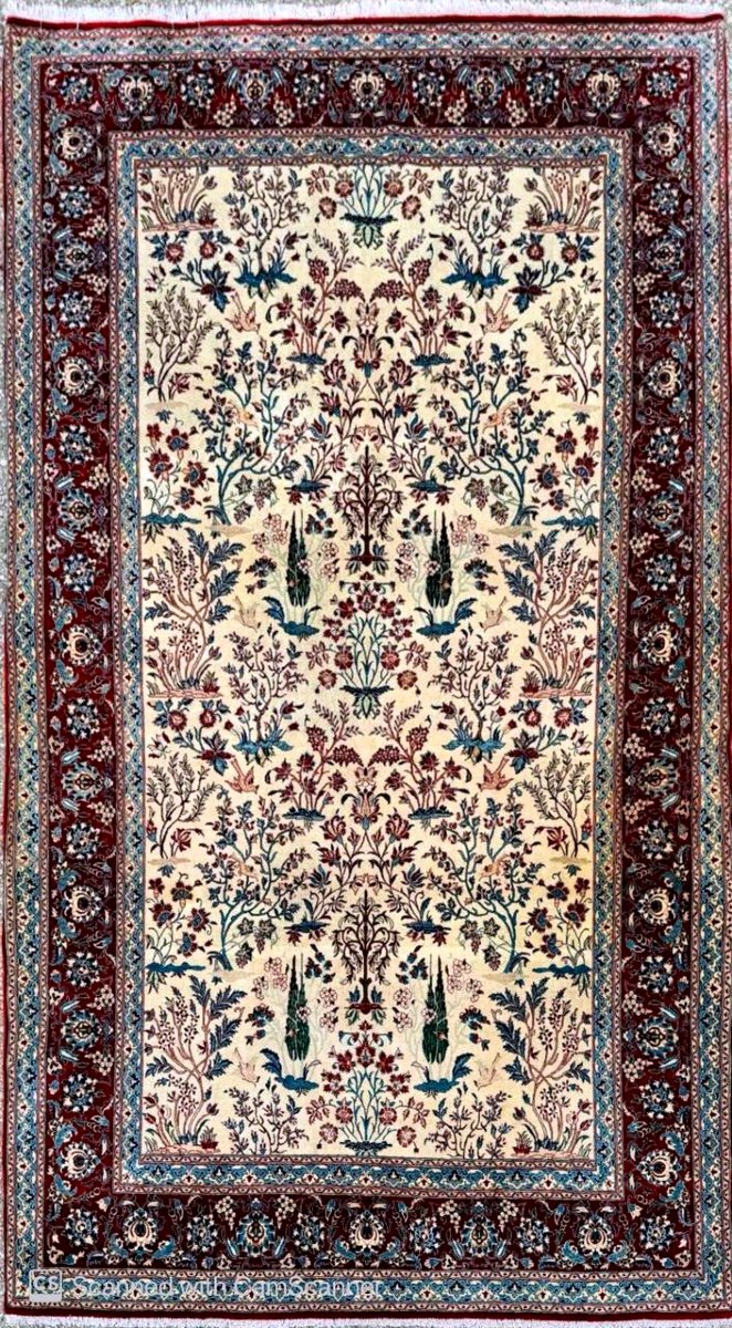 Tapis Ispahan - époque Du Shah, Iran, Vers 1970