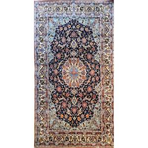 Isfahan Silk Carpet, Iran, Circa 1950