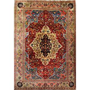 Exceptional Tabriz Carpet Hadji Alili, Iran, Around The 1920s