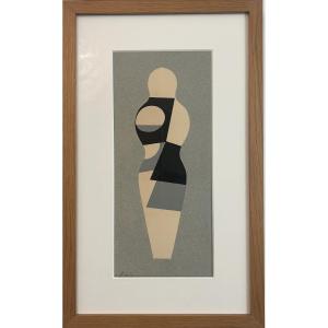 Jean Arp, Poupée, Collage Original