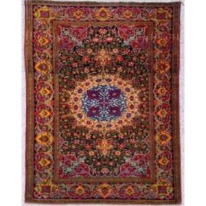 Exceptional Persian Kork Wool Tehran Rug, Late 19th Century