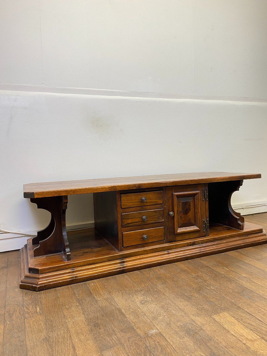 Table Basse 1960 En Bois De Noyer-photo-1