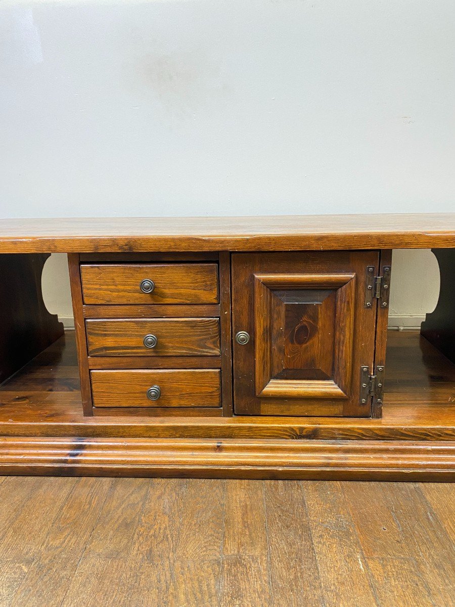 Table Basse 1960 En Bois De Noyer-photo-4