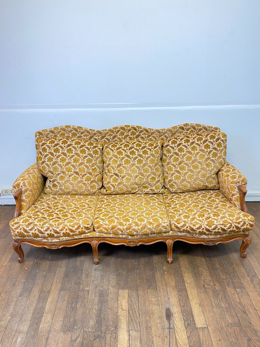 Louis XV Style 3 Seater Sofa Circa 1960