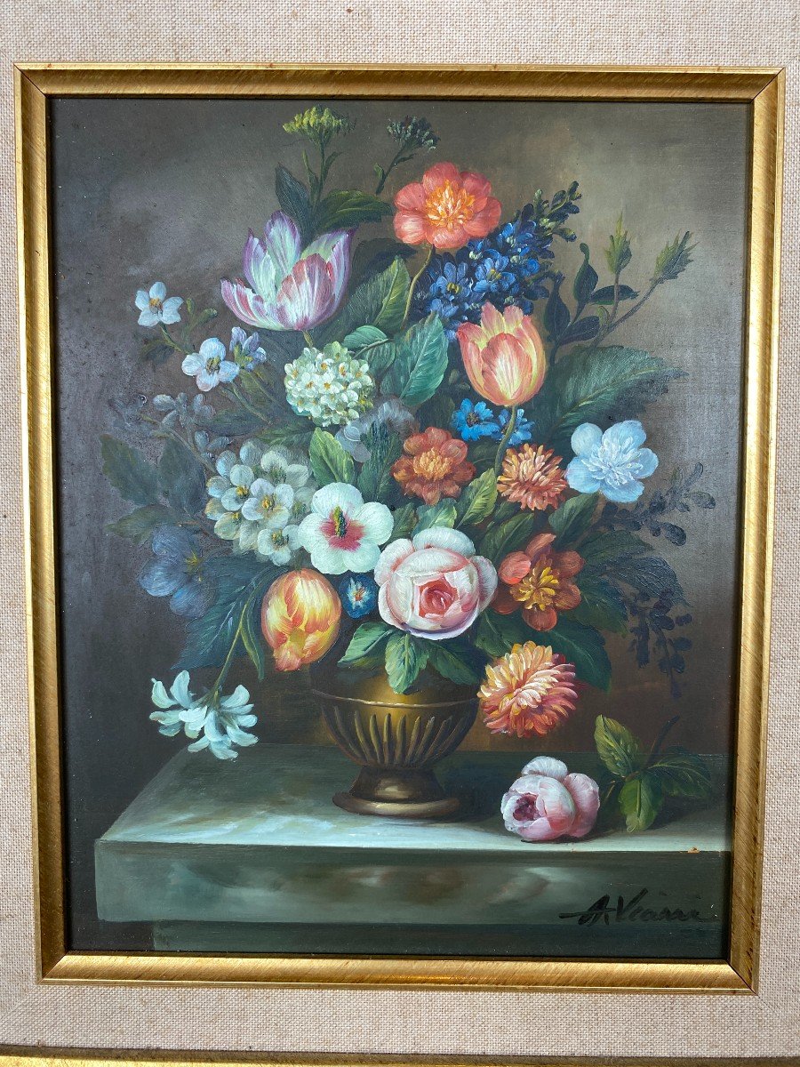 Oil On Wood, Late 19th Century, Signed A.vianni-photo-1