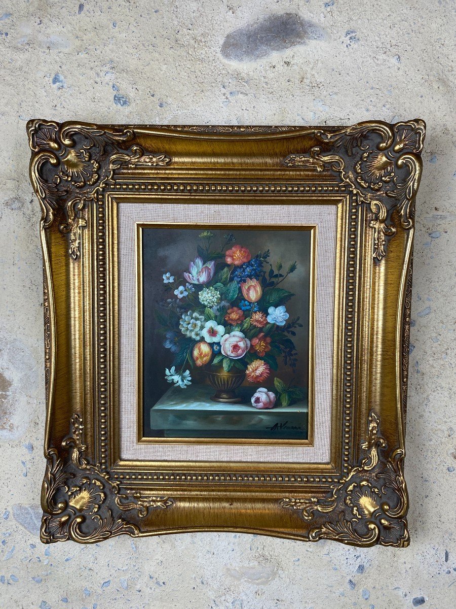 Oil On Wood, Late 19th Century, Signed A.vianni