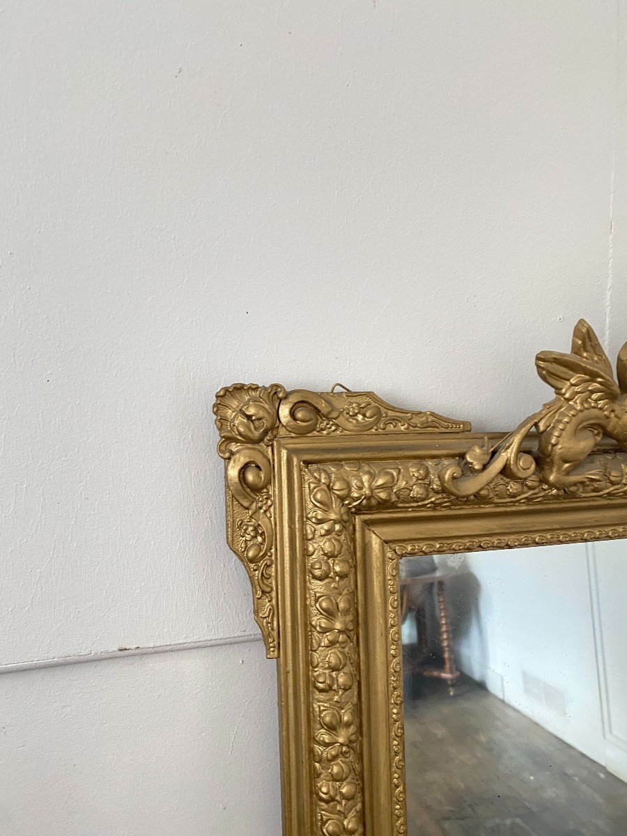 Large 19th Century Gilded Mirror – 86 Cm X 140cm-photo-1