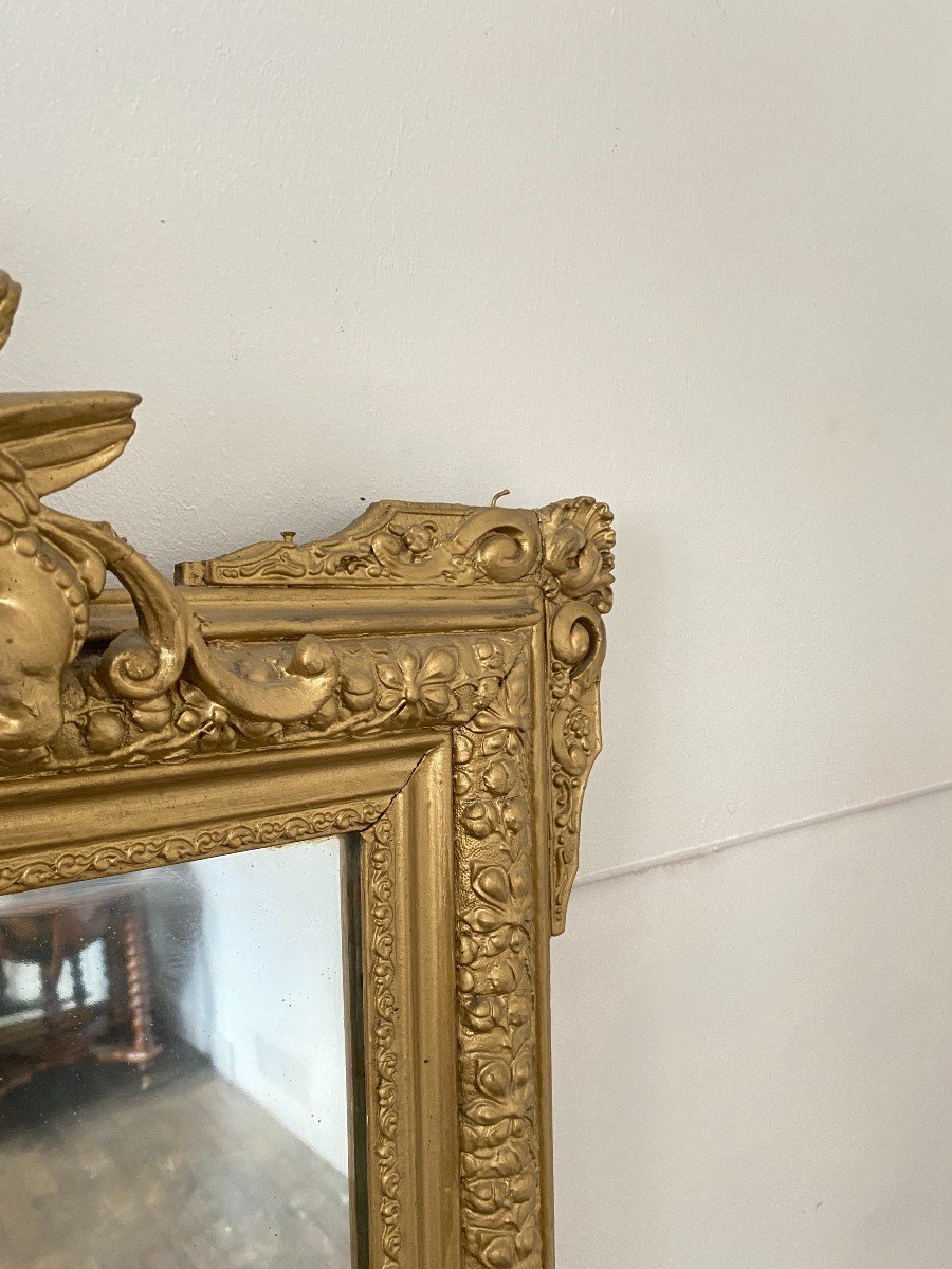 Large 19th Century Gilded Mirror – 86 Cm X 140cm-photo-2