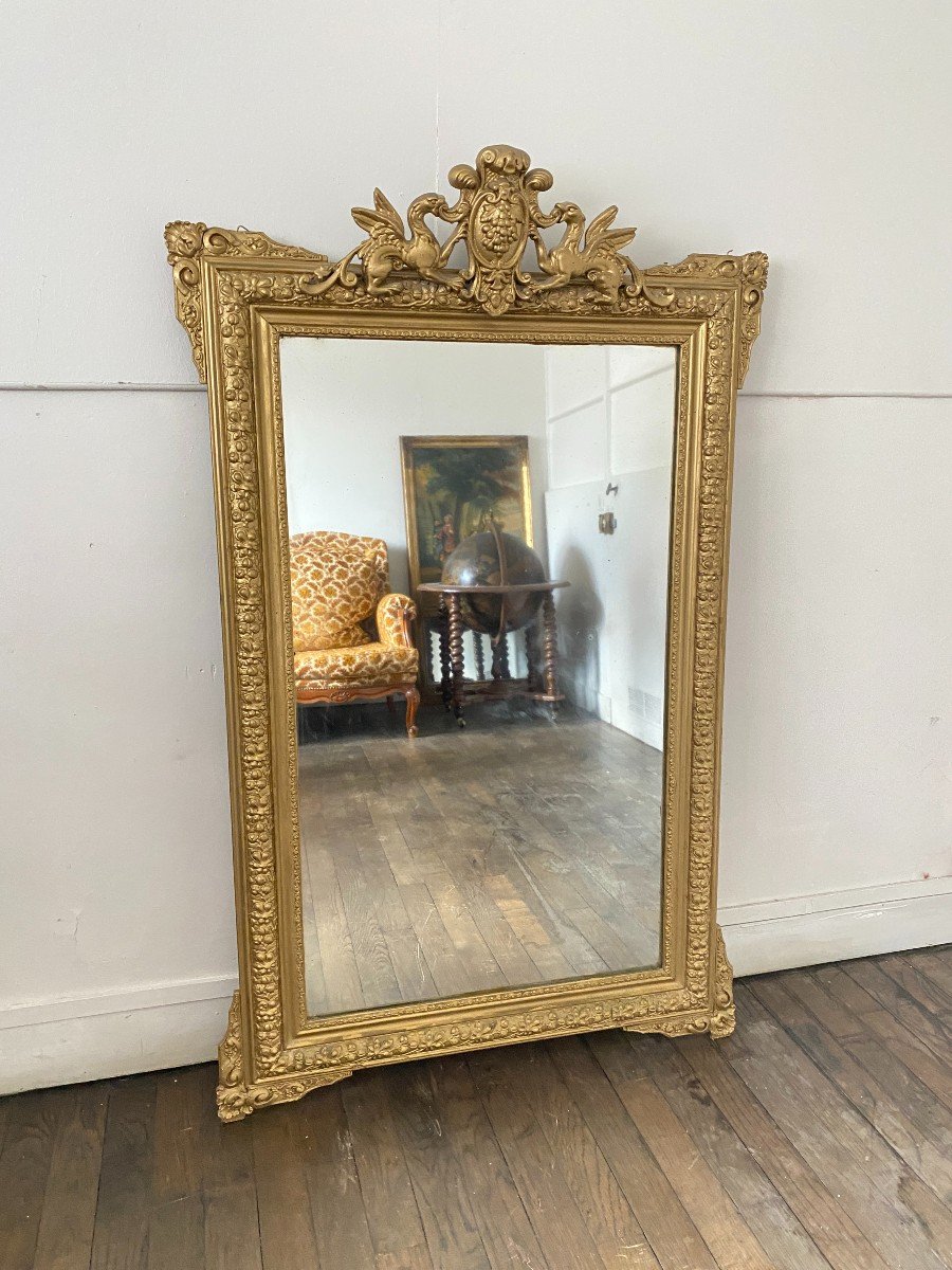 Large 19th Century Gilded Mirror – 86 Cm X 140cm