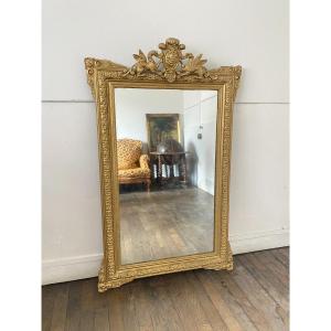 Grand Miroir Doré D’époque XIXᵉ  – 86 cm X 140cm