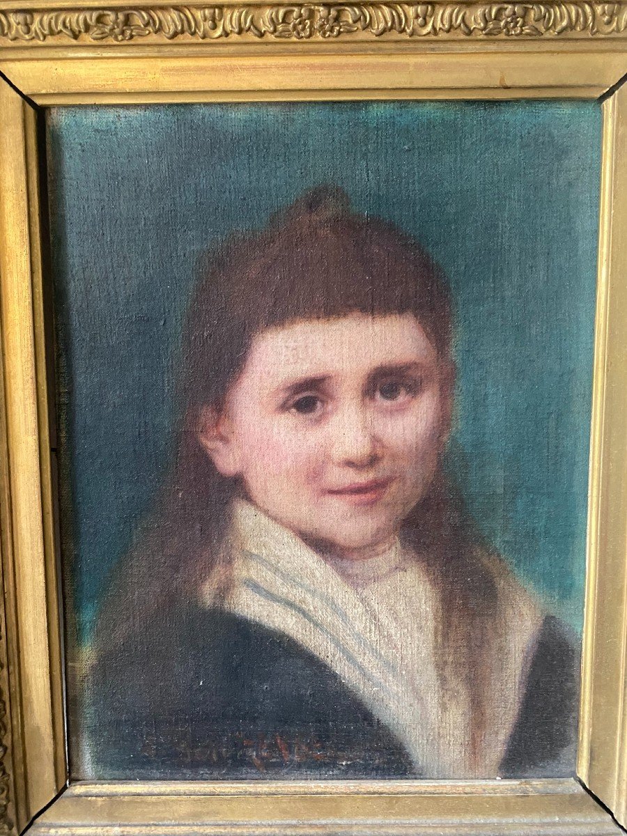 Portrait Of Young Girl 19th Century-photo-2