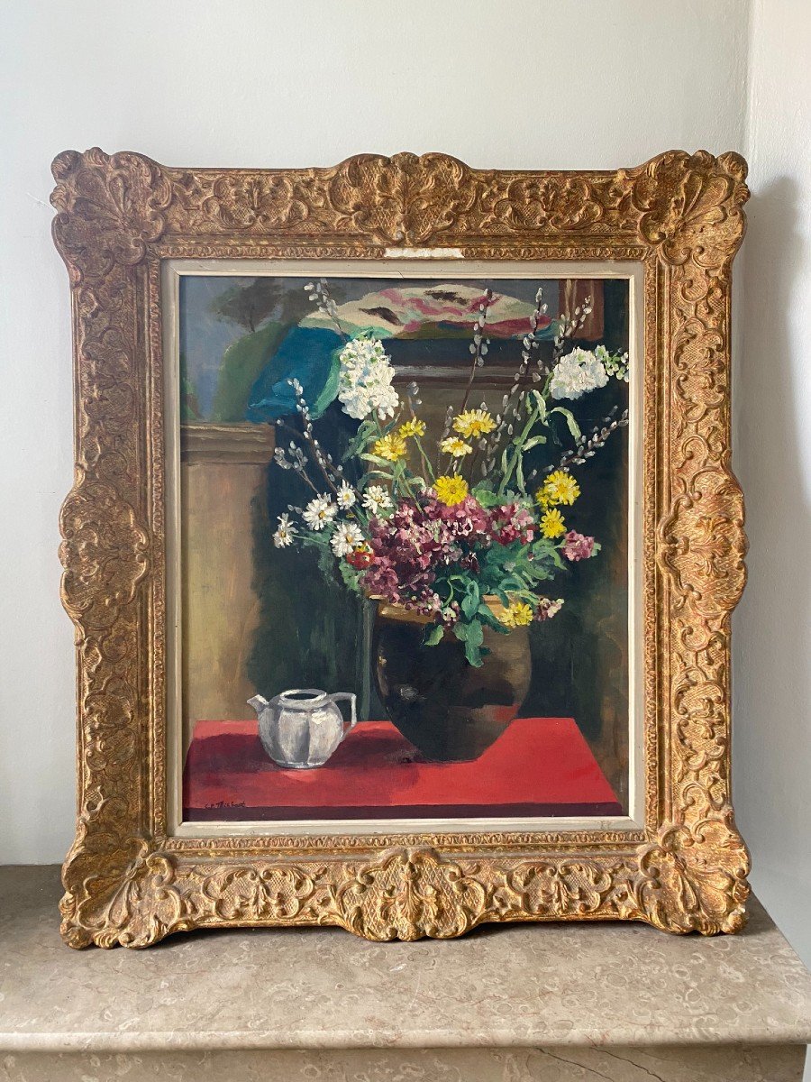 Signed Still Life From The 20th Century-photo-1