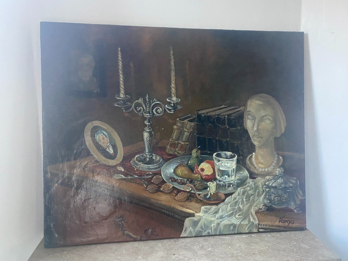 Still Life Signed Vasile Varga (1921-2005)-photo-2