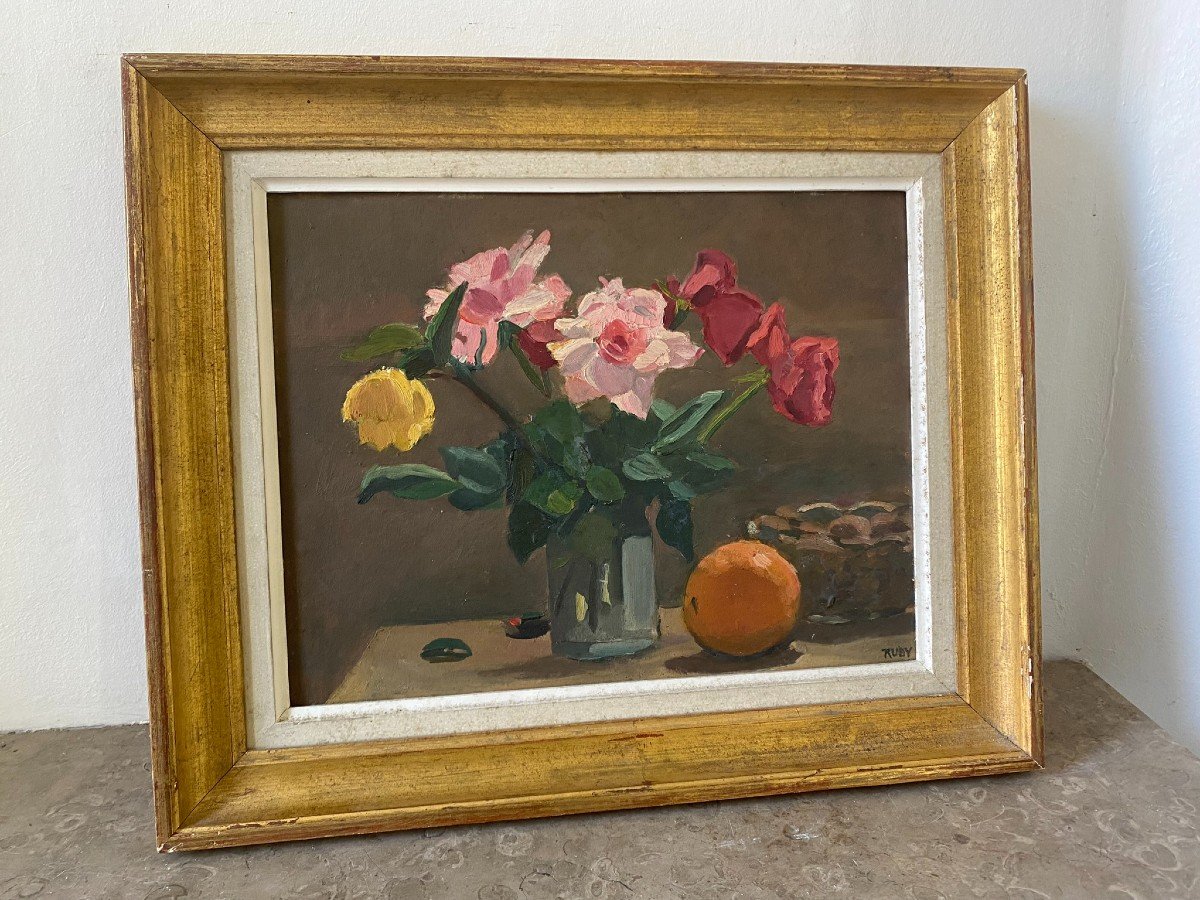 Still Life Signed Claire Rubis 