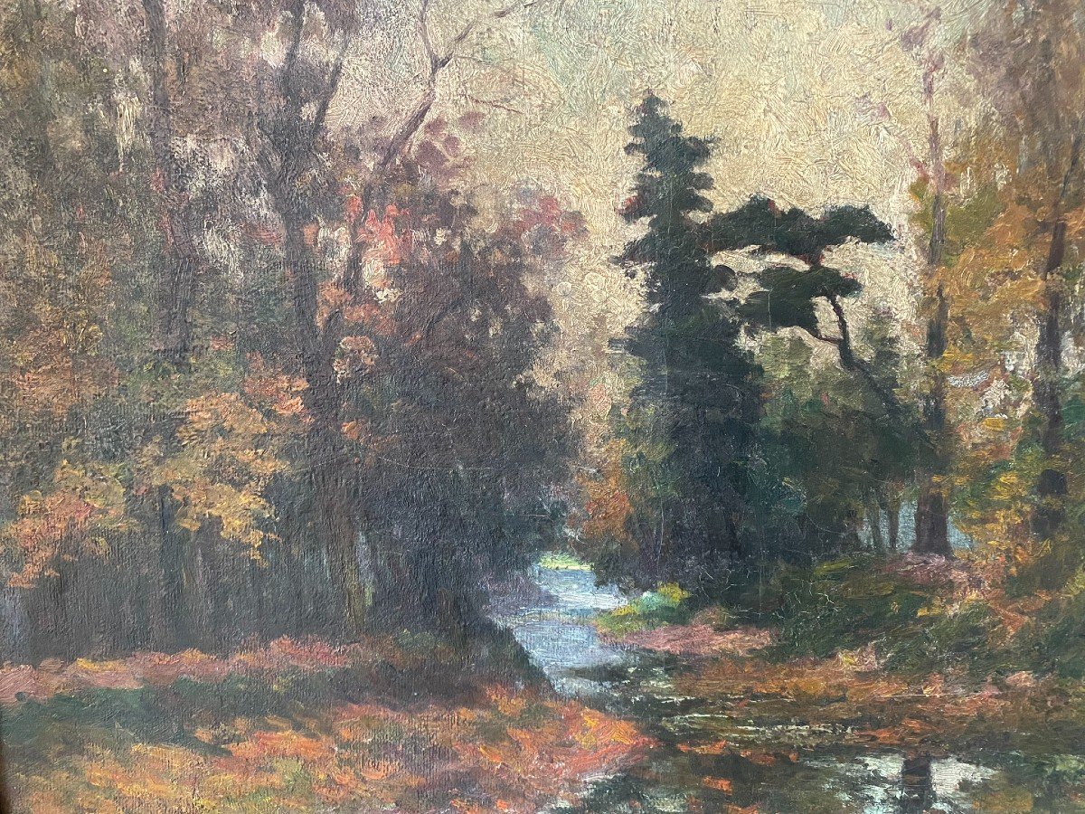 Autumn Landscape 20th Century School-photo-3