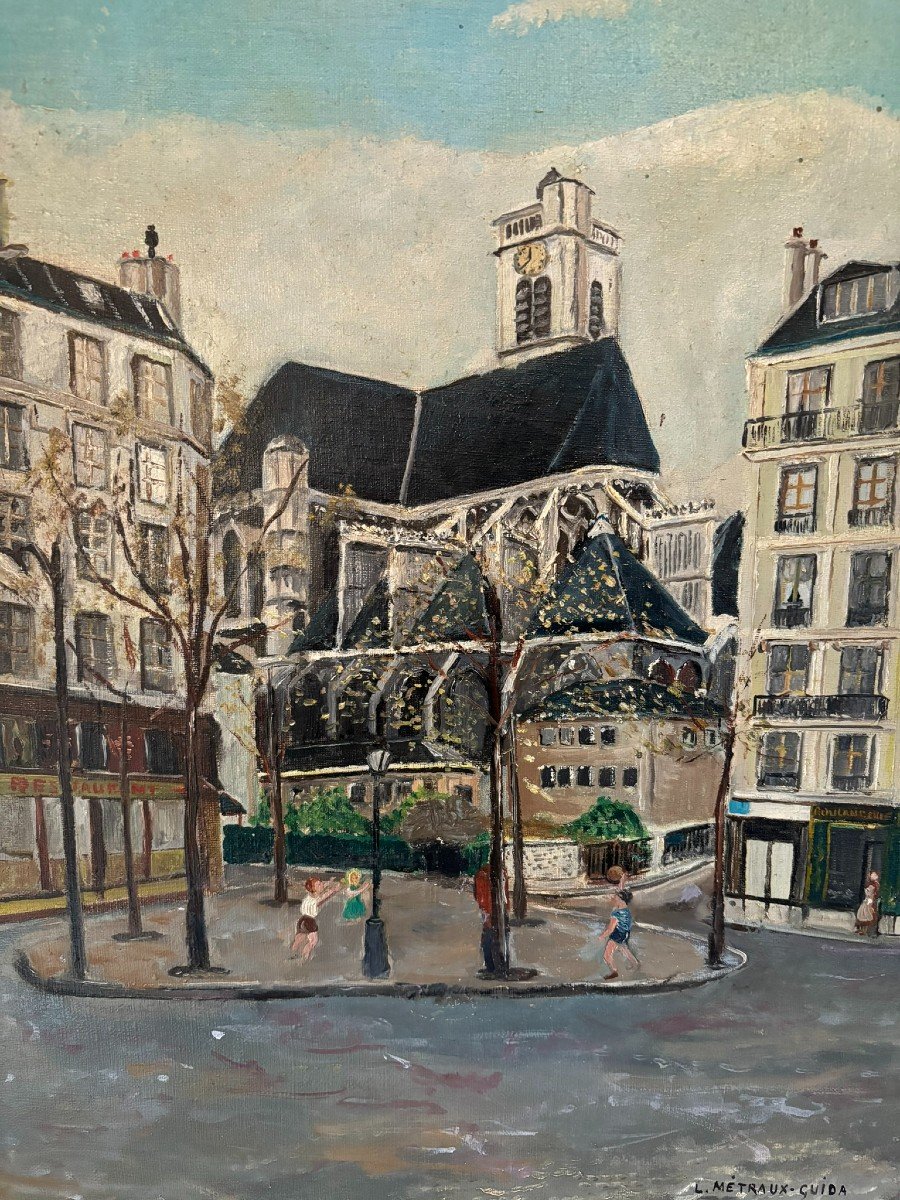 Place Parisienne Signée De 1959-photo-3