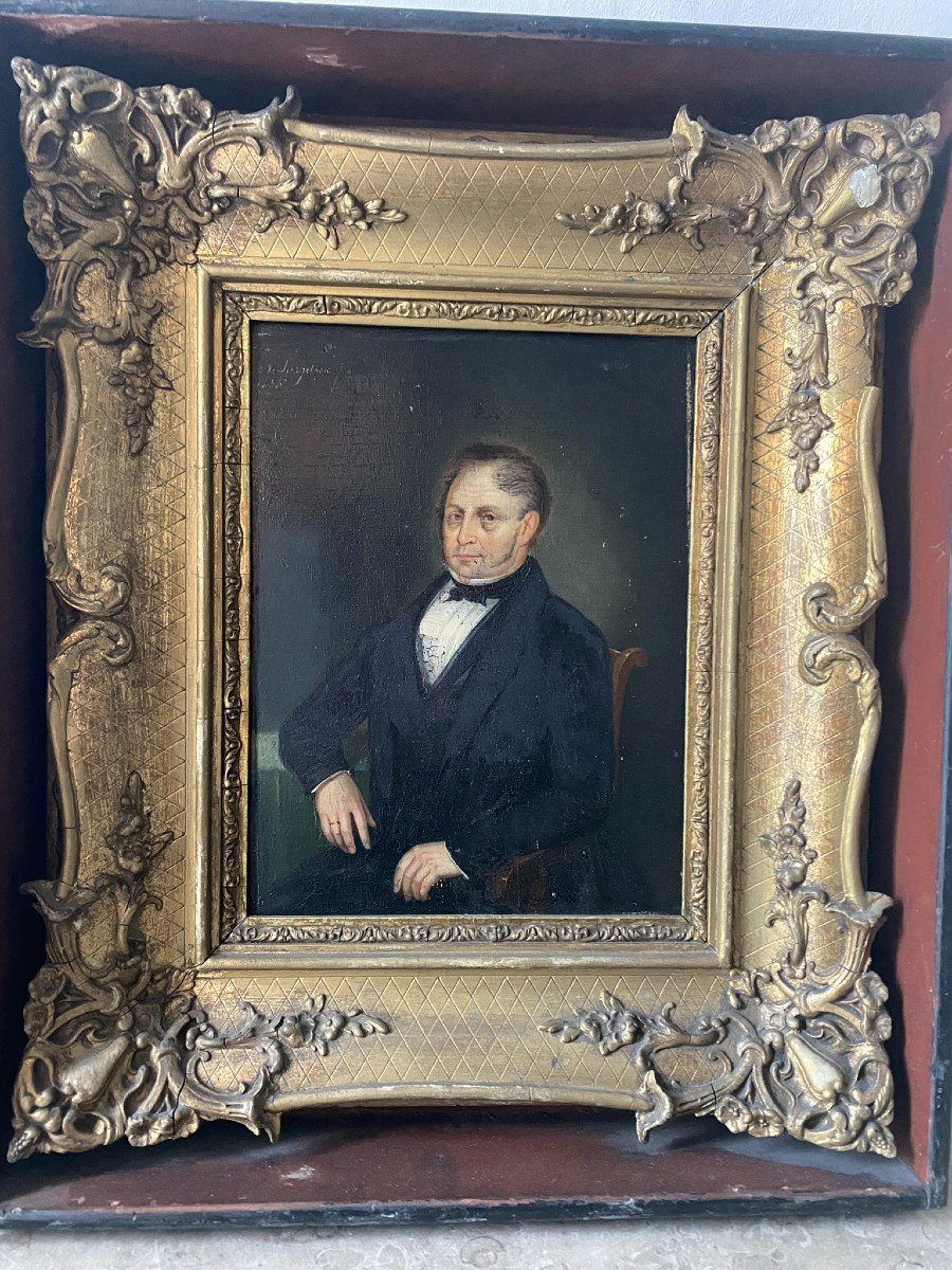 Portrait De Gentilhomme XIXème Siècle-photo-3