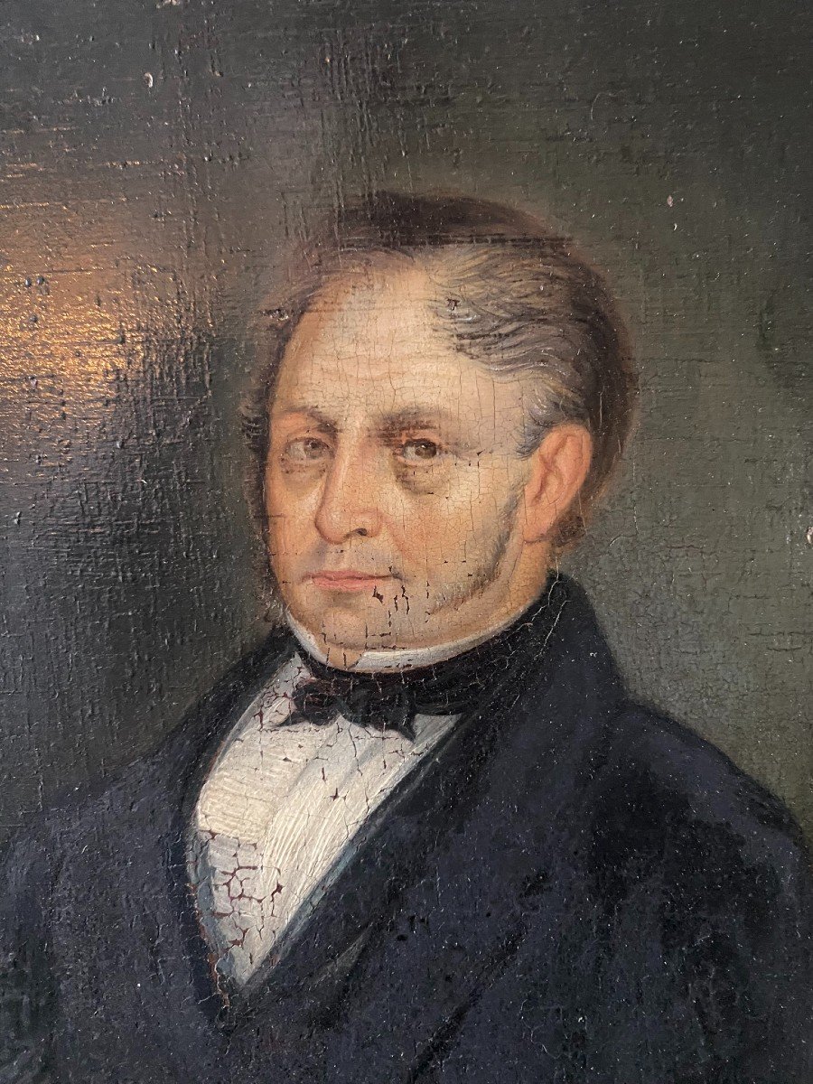 Portrait De Gentilhomme XIXème Siècle-photo-5