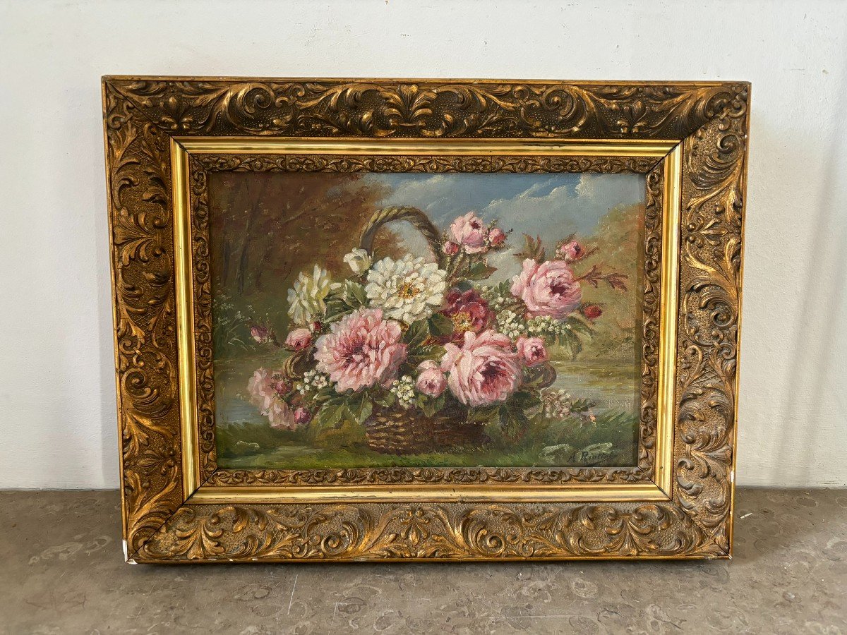 Bouquet De Fleurs XIXème Siècle