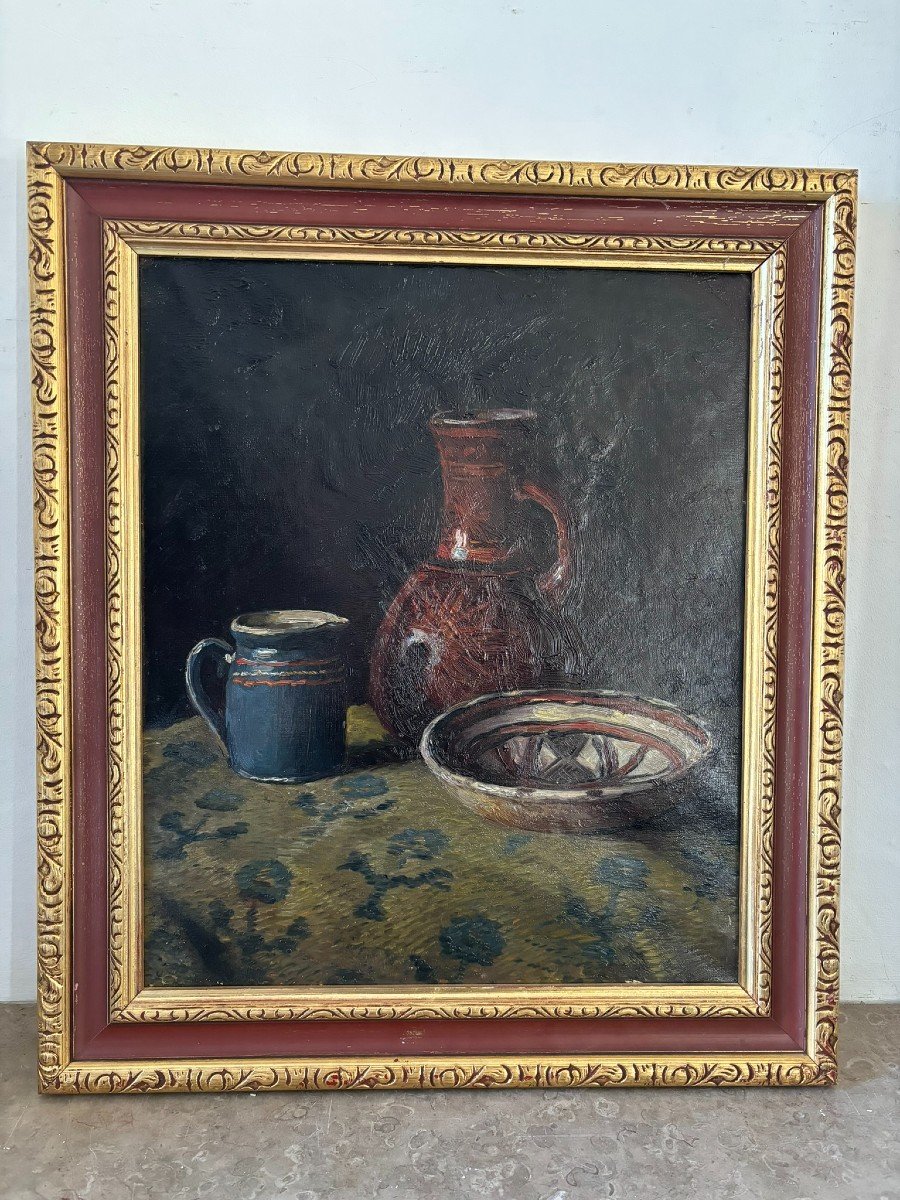 Still Life With Pottery 20th Century-photo-2