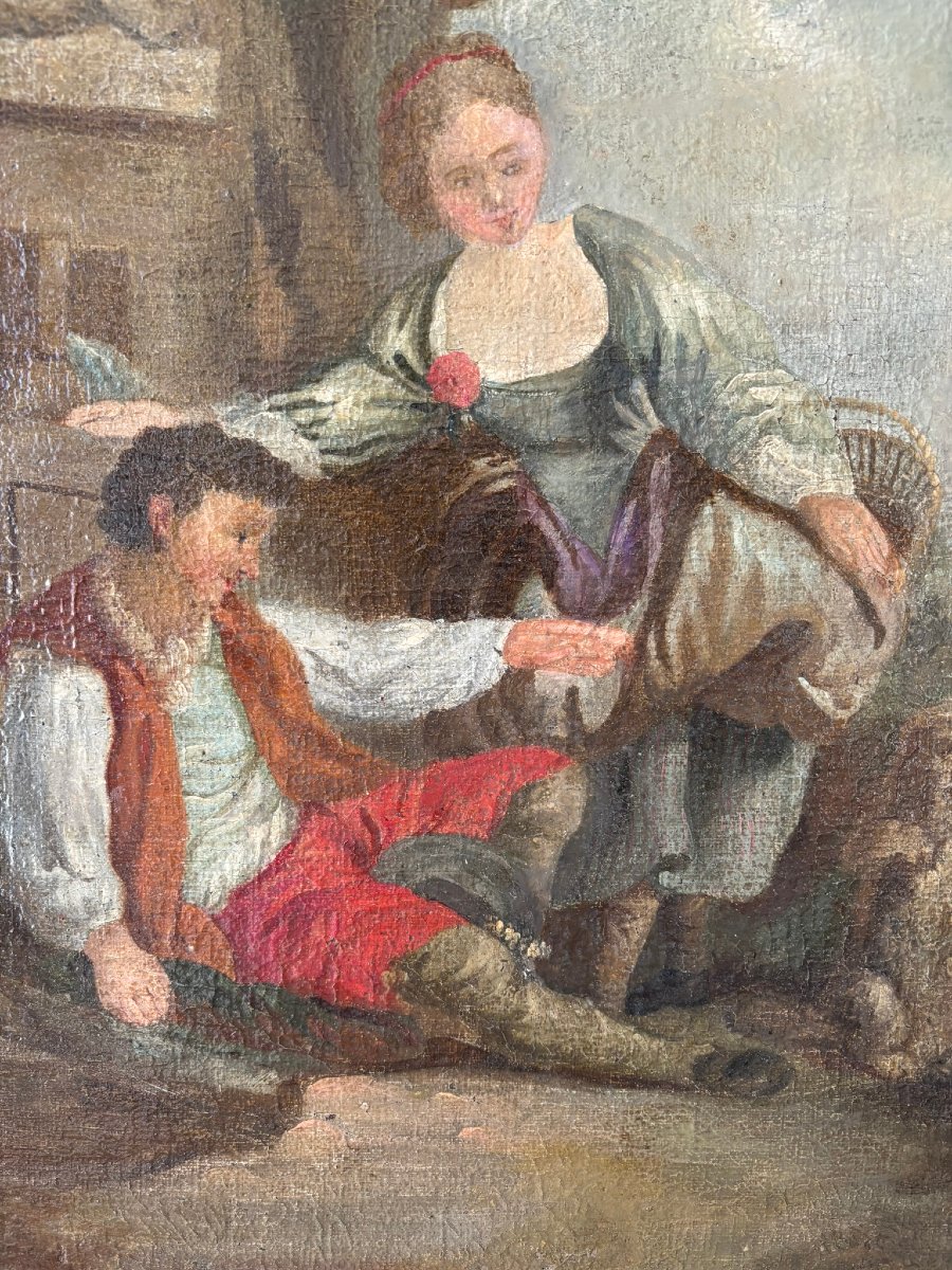 Scène Galante XVIII /xixème Siècle-photo-4