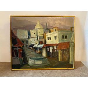 Landscape Of Cairo Signed André Deryan