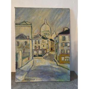 Landscape Of Montmartre In Paris