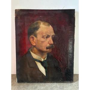 Portrait Of A Man Signed From 1911