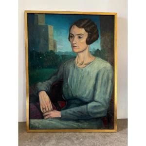 Portrait Of A Woman Signed Heske