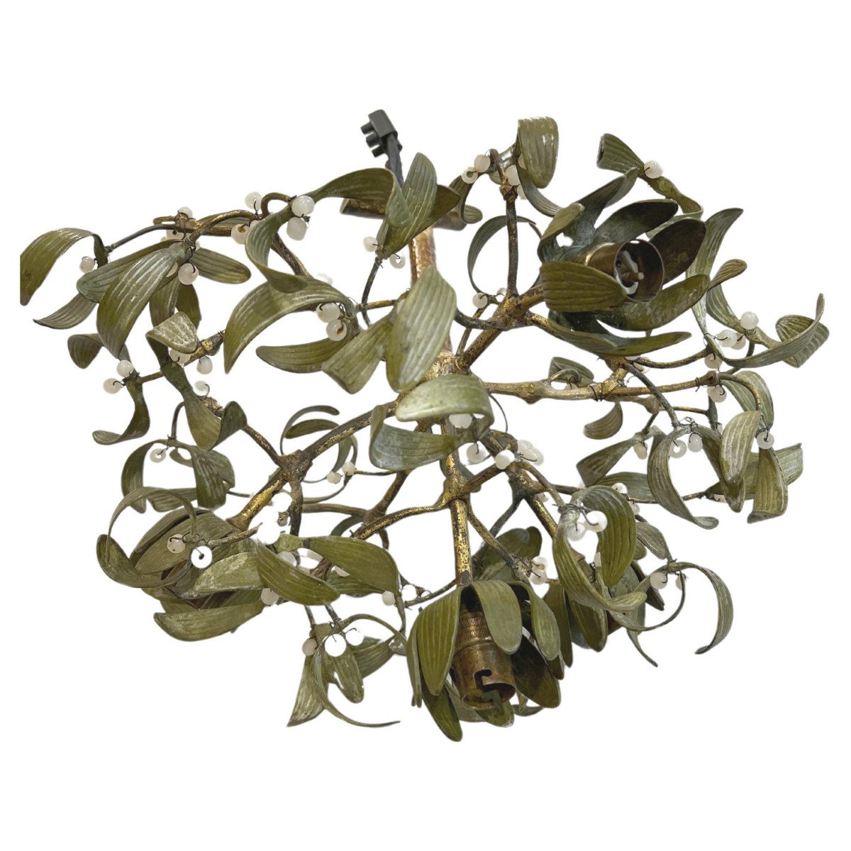 Small "mistletoe Ball" Chandelier Paris, France, Circa 1900-photo-4