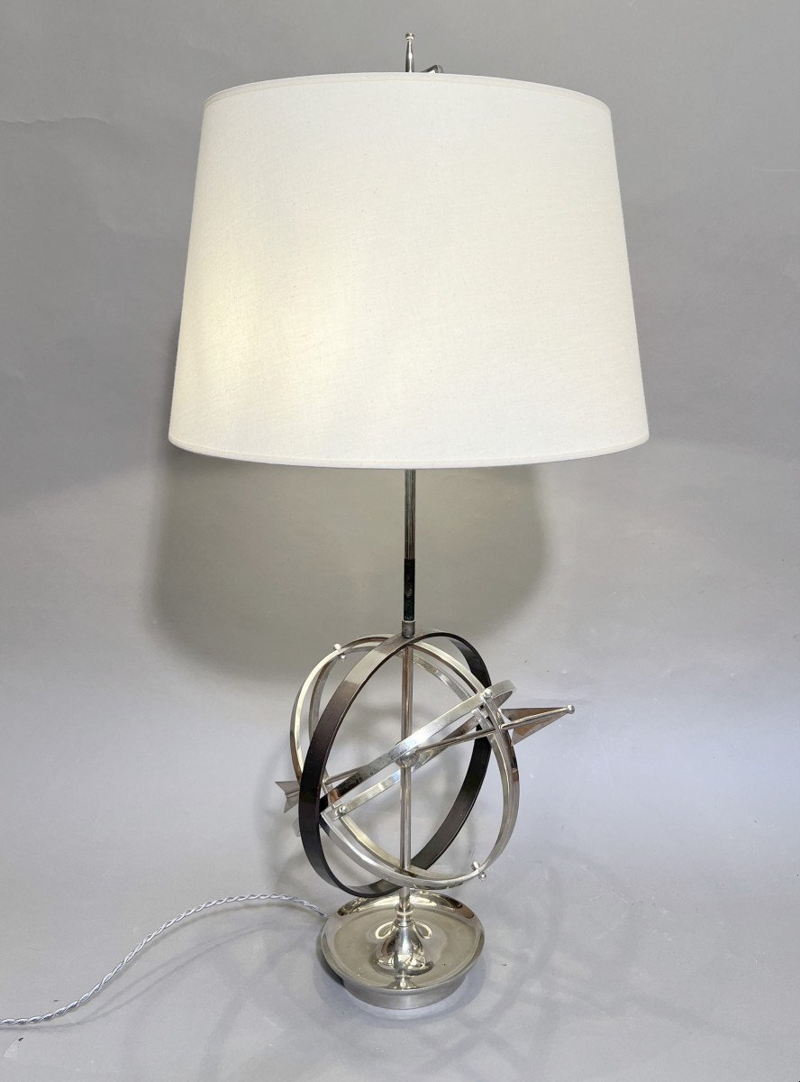 Lampe De Table En Forme De Globe Céleste, Espagne, Vers 1970 -photo-2