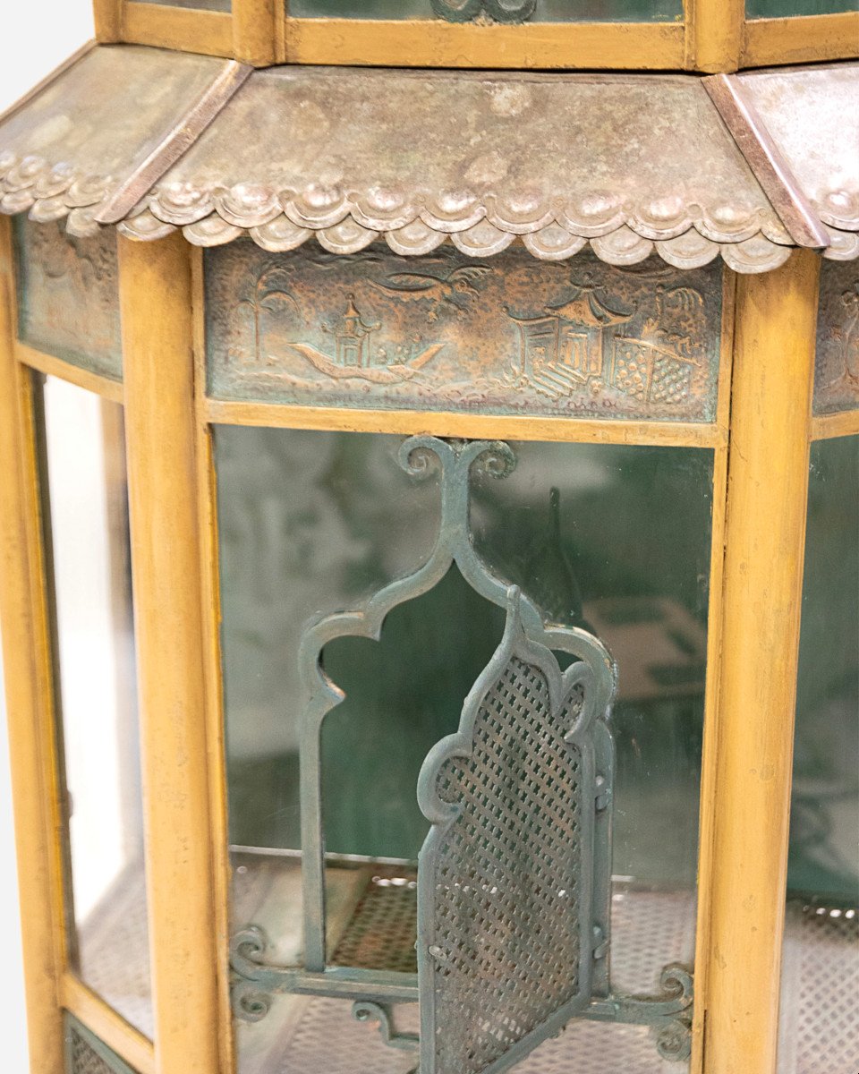 Grande Cage à Oiseaux D’esprit Japonisant, France, Vers 1900 -photo-2